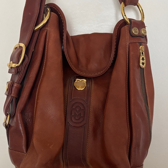 Marino Orlandi Leather Bucket Bag - Picture 3 of 8